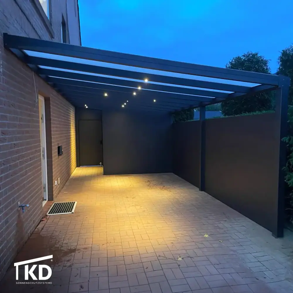Навес для авто с LED-подсветкой, Молдова